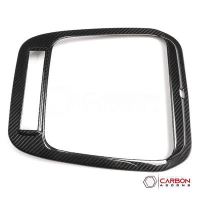 Real Carbon Fiber Overhead Light Trim Cover for 2021+ Ford F-150