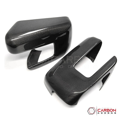 Real Carbon Fiber Side Mirror Covers for 2021+ Ford F-150