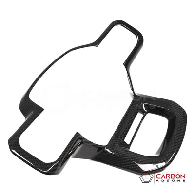 Real Carbon Fiber Steering Wheel Trim Cover for 2021+ Ford F-150