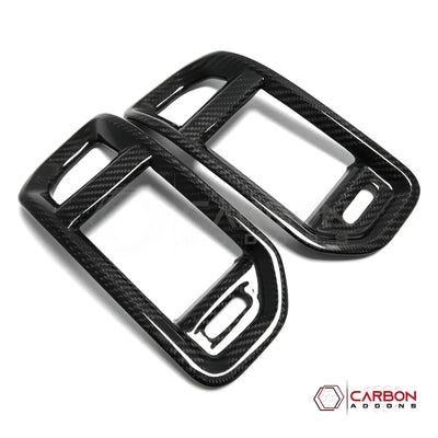 2019+ RAM 1500/TRX/RHO Dashboard Side AC Vent Trim Hard Carbon Fiber Cover