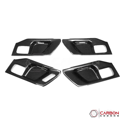 RAM 1500/TRX/RHO 2019+ Interior Door Handle Trim Hard Carbon Fiber Cover