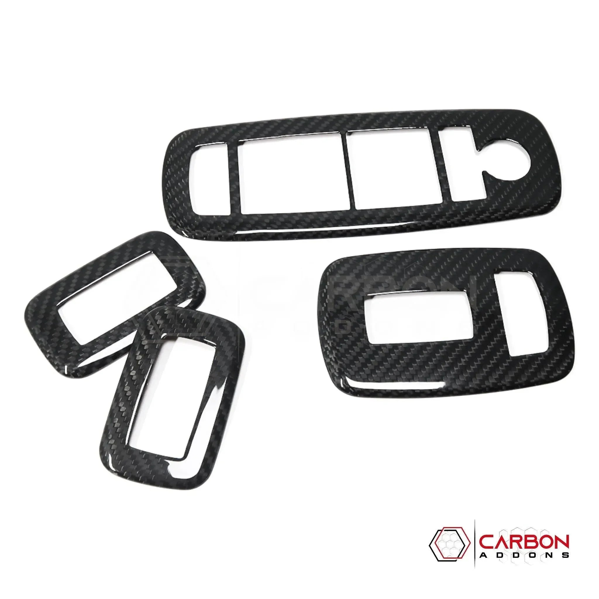 2019+ RAM 1500/TRX Interior Window Switch Trim Hard Carbon Fiber Cover