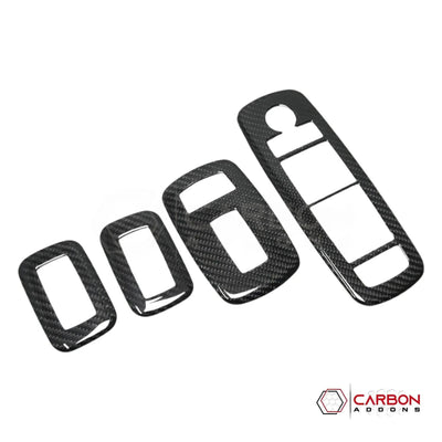 2019+ RAM 1500/TRX Interior Window Switch Trim Hard Carbon Fiber Cover