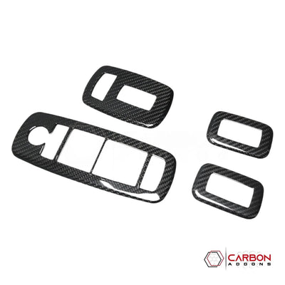 2019+ RAM 1500/TRX Interior Window Switch Trim Hard Carbon Fiber Cover