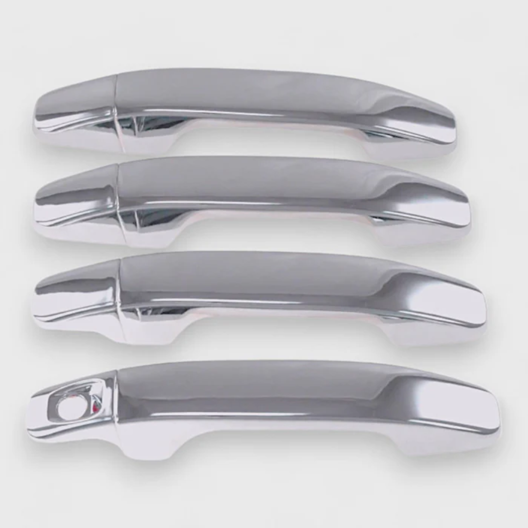 15-22 Chevrolet Colorado, 15-22 GMC Canyon No Smart Key 8 PCS Chrome Snap-on W/Tape Patented Door Handle Cover