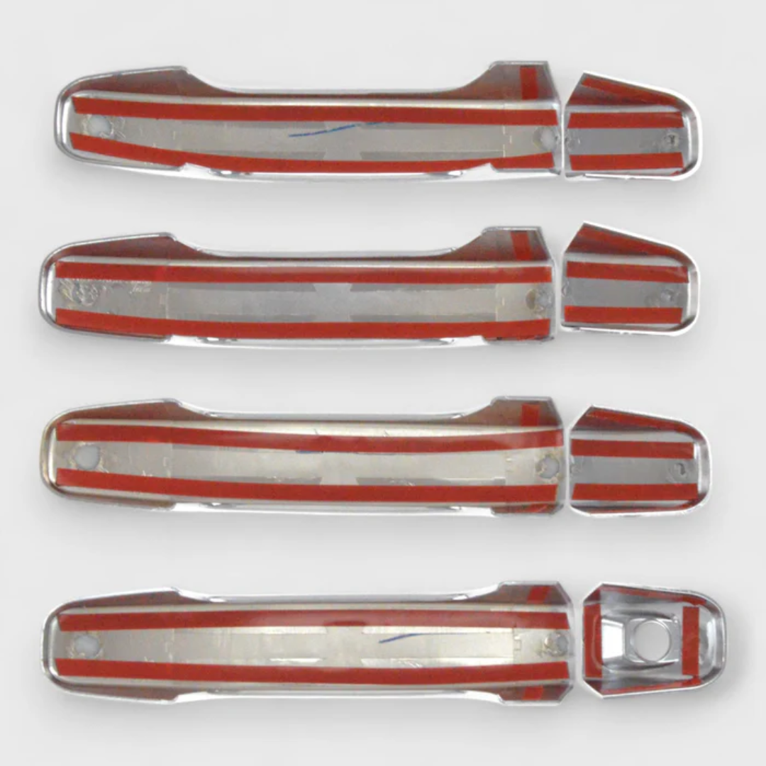 15-22 Chevrolet Colorado, 15-22 GMC Canyon No Smart Key 8 PCS Chrome Snap-on W/Tape Patented Door Handle Cover