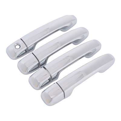 2010-24 Toyota 4Runner Does not fit Limited Works over Keyless Sensors 8 PCS Chrome Snap-on W/Tape Patented Door Handle Cover