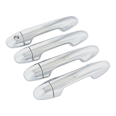 2016-23 Toyota Tacoma Works over Keyless Sensors 8 PCS Chrome Snap-on W/Tape Patented Door Handle Cover
