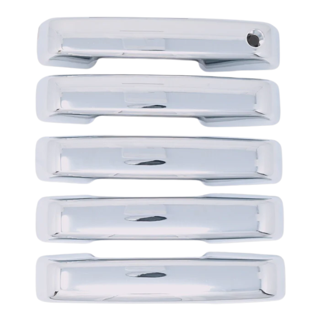 2021-24 Ford Bronco No Smart Key 5 PCS Chrome Snap-on W/Tape Patented Door Handle Cover
