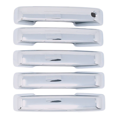 2021-24 Ford Bronco No Smart Key 5 PCS Chrome Snap-on W/Tape Patented Door Handle Cover