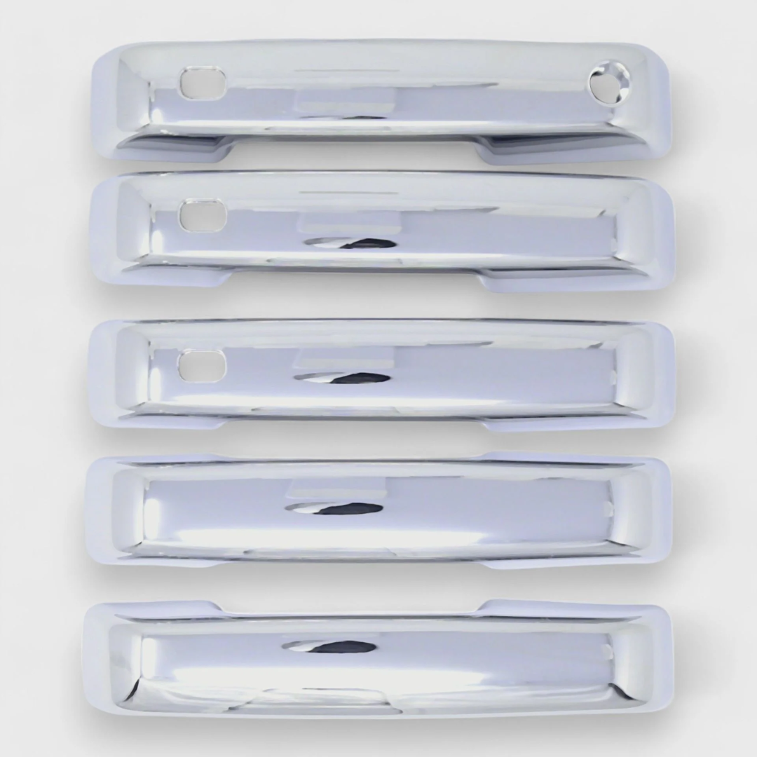 2021-24 Ford Bronco W/ Smart Key 5 PCS Chrome Snap-on W/Tape Patented Door Handle Cover