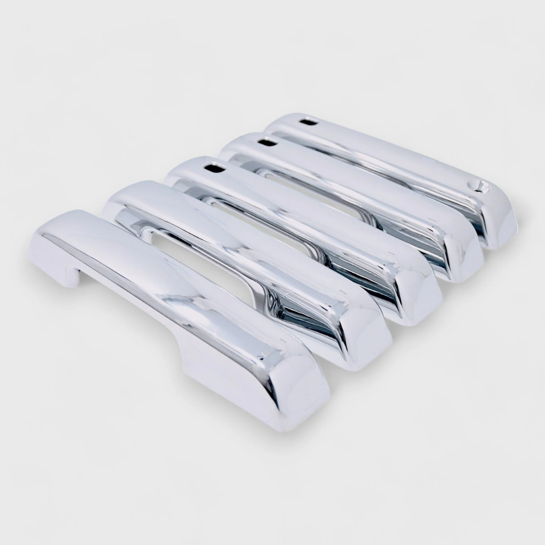 2021-24 Ford Bronco Sport, 22-24 Ford Maverick No Smart Key 4 PCS Chrome Snap-on W/Tape Patented Door Handle Cover
