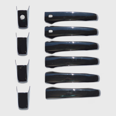 Trim Illusion DH6187BLK gloss black door handle covers for 2008-2026 Dodge Grand Caravan, Durango, Jeep Patriot and more - image 1