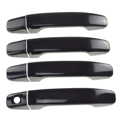 2015-22 Chevrolet Colorado, 15-22 GMC Canyon No Smart Key 8 PCS Gloss Black Snap-on W/Tape Patented Door Handle Cover