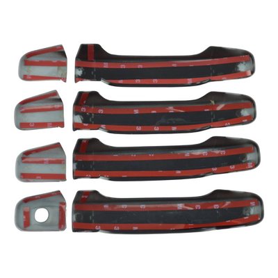2015-22 Chevrolet Colorado, 15-22 GMC Canyon No Smart Key 8 PCS Gloss Black Snap-on W/Tape Patented Door Handle Cover