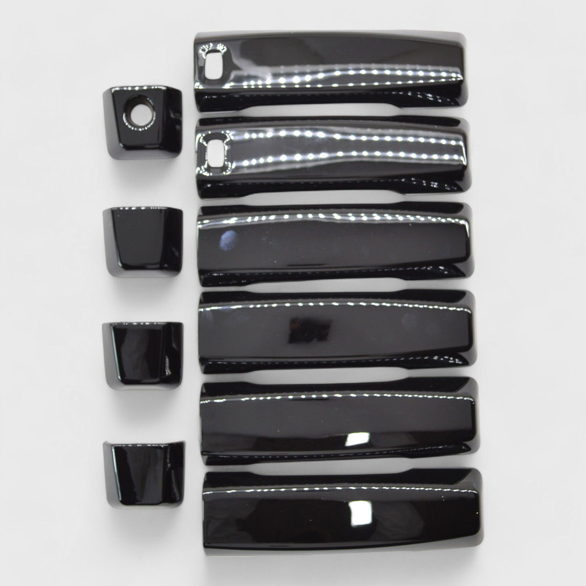 Trim Illusion DH6273BLK gloss black door handle covers for 2004-2024 Nissan TITAN and TITAN XD - image 1