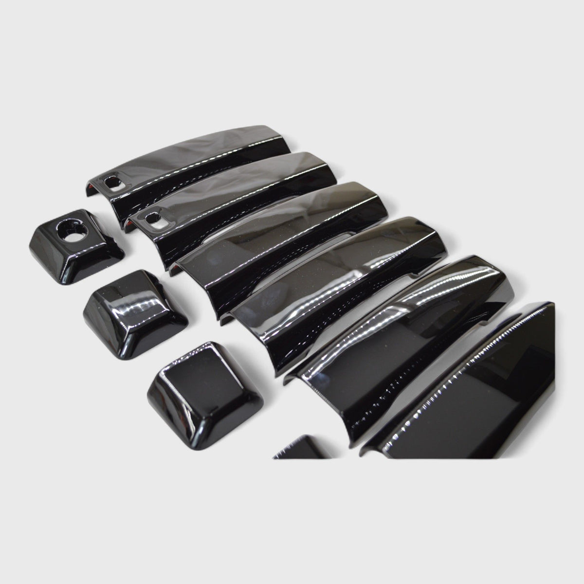 Trim Illusion DH6273BLK gloss black door handle covers for 2004-2024 Nissan TITAN and TITAN XD - image 2