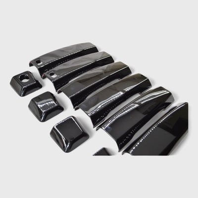 Trim Illusion DH6273BLK gloss black door handle covers for 2004-2024 Nissan TITAN and TITAN XD - image 2