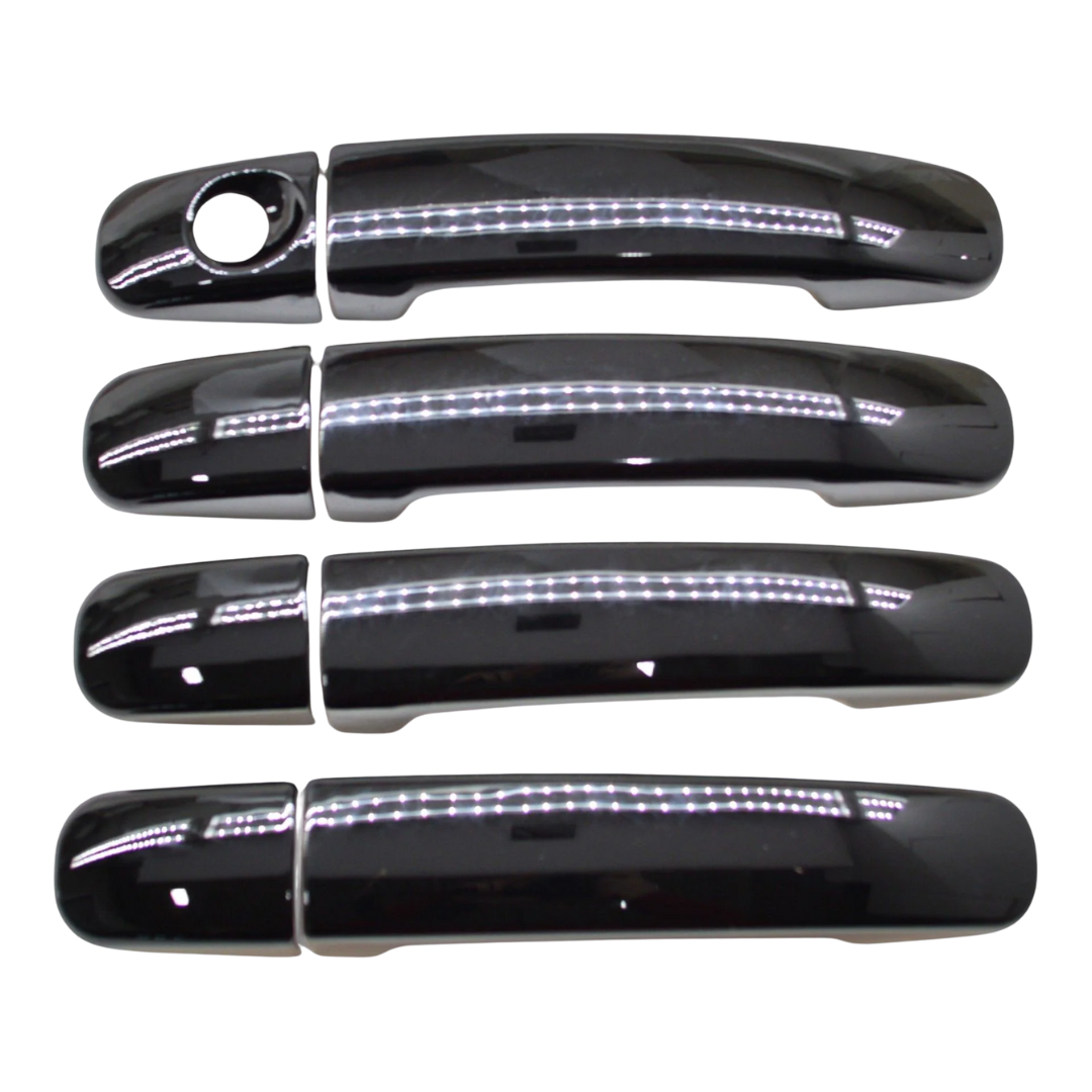 2019-23 Ford Ranger No Smart Key 8 PCS Gloss Black Snap-on W/Tape Patented Door Handle Cover
