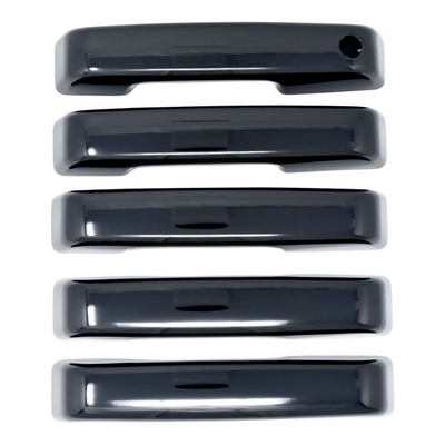 2021-24 Ford Bronco No Smart Key 5 PCS Gloss Black Snap-on W/Tape Patented Door Handle Cover