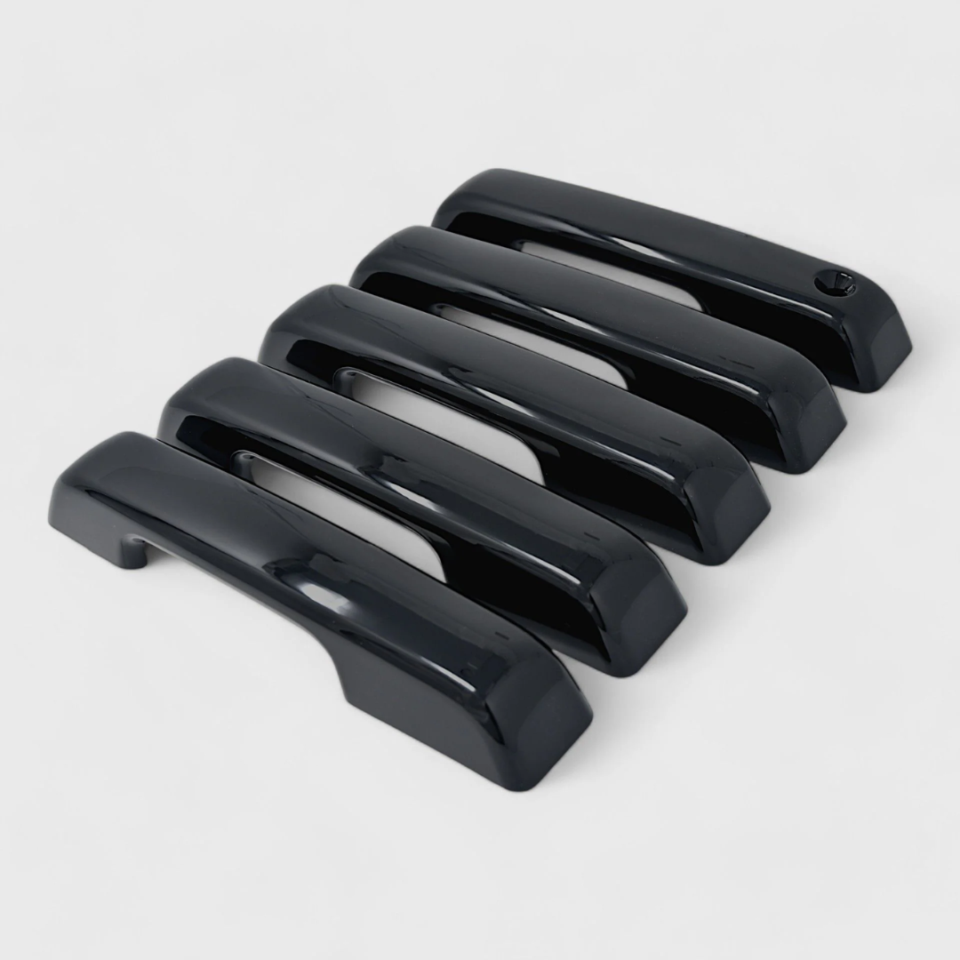 2021-24 Ford Bronco No Smart Key 5 PCS Gloss Black Snap-on W/Tape Patented Door Handle Cover