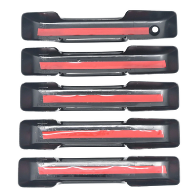 2021-24 Ford Bronco No Smart Key 5 PCS Gloss Black Snap-on W/Tape Patented Door Handle Cover