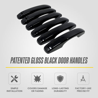 Trim Illusion DH6343BLK gloss black door handle covers for 2024-2026 Ford Ranger - image 10