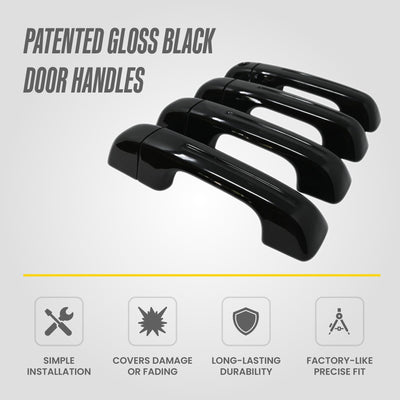 Trim Illusion DH6357BLK gloss black door handle covers for 2025-2026 Ram 1500 - image 8
