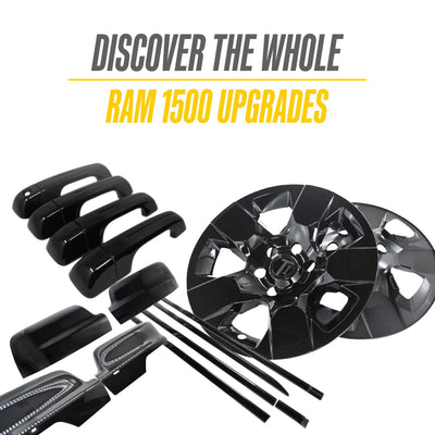 Trim Illusion DH6357BLK gloss black door handle covers for 2025-2026 Ram 1500 - image 5