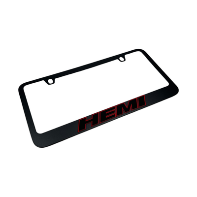 Dodge HEMI Black License Plate Frame