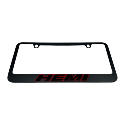 Dodge HEMI Black License Plate Frame