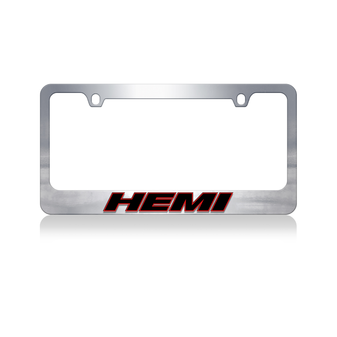 Dodge HEMI Chrome License Plate Frame