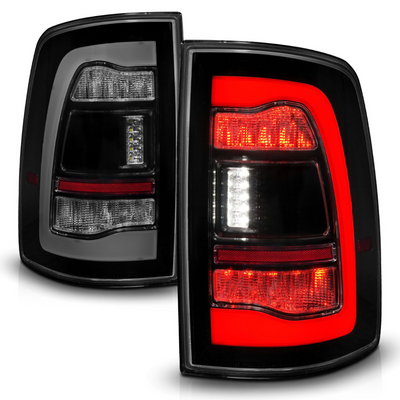 Dodge Ram 1500 09-18 / Ram 2500/3500 10-18 LED Black w/ Smoke Lens Sequential Tail Lights FITS ALL MODELS