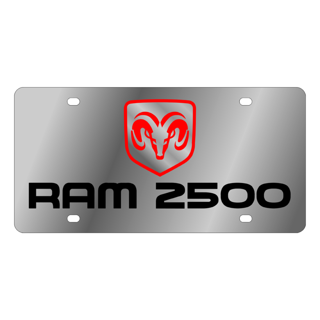 Dodge Ram 2500 Stainless Steel License Plate
