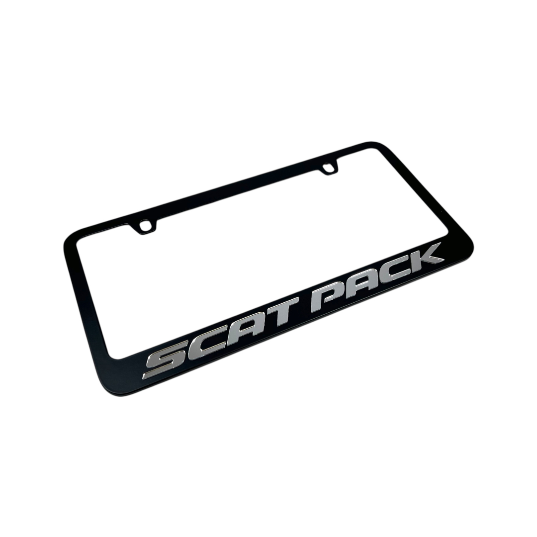 Dodge Scat Pack Black License Plate Frame