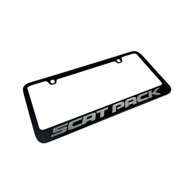 Dodge Scat Pack Black License Plate Frame