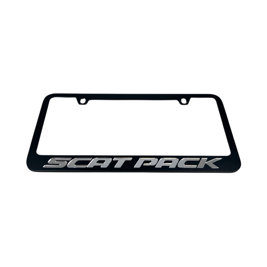 Dodge Scat Pack Black License Plate Frame