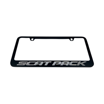 Dodge Scat Pack Black License Plate Frame