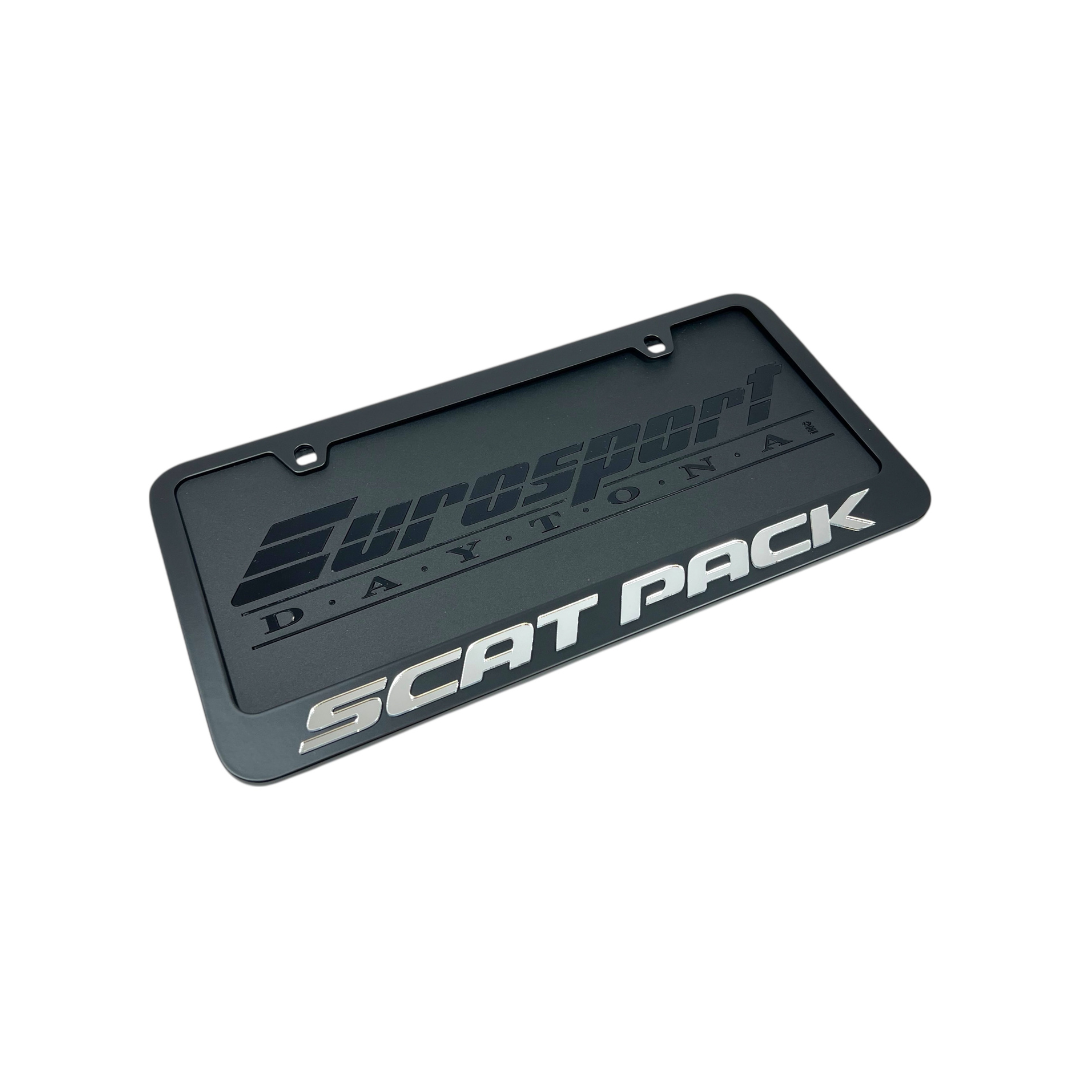 Dodge Scat Pack Black License Plate Frame