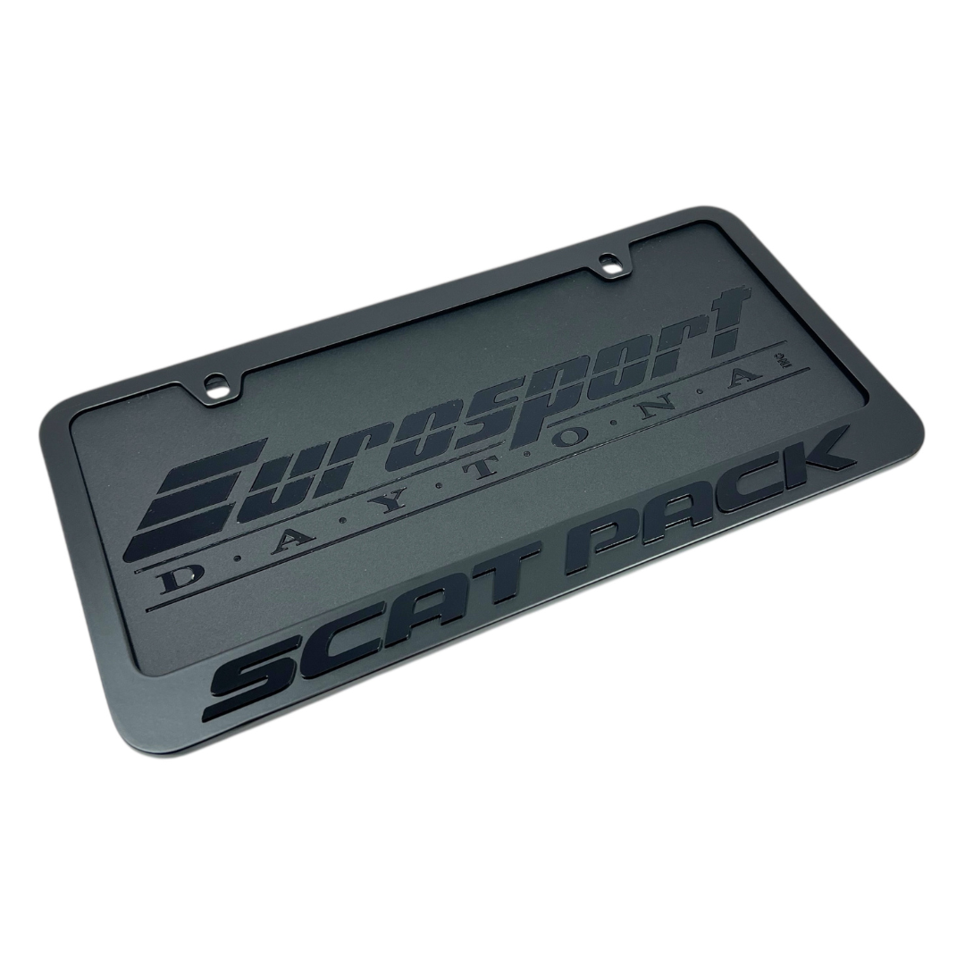 Dodge Scat Pack Blacked Out License Plate Frame