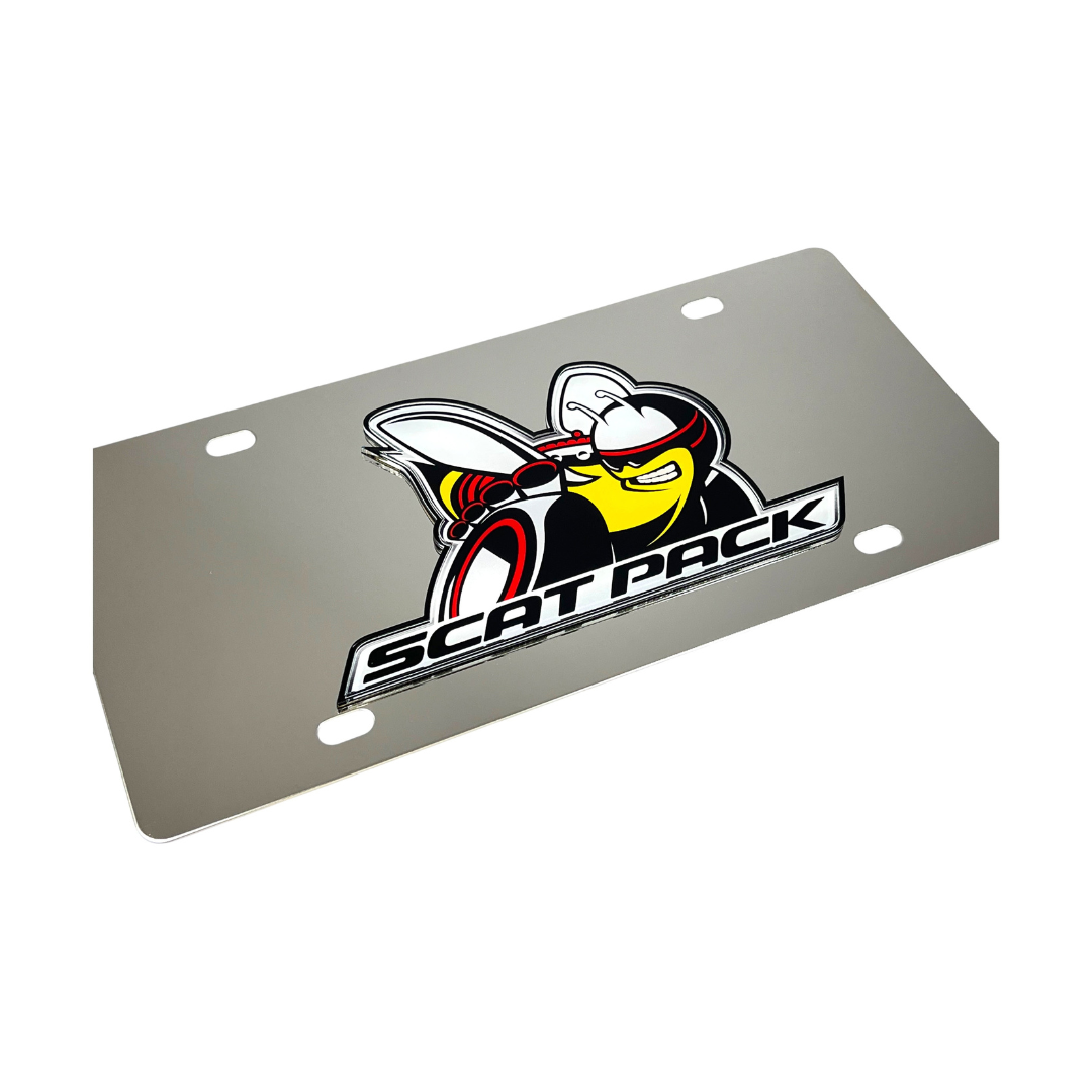 Dodge Scat Pack Stainless Steel License Plate
