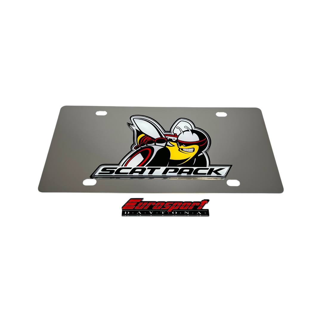 Dodge Scat Pack Stainless Steel License Plate