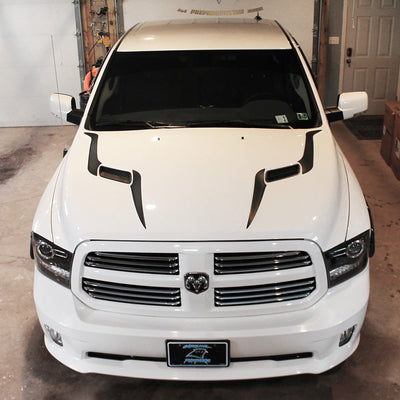 Hood Spear Decals for 2009-2018 Dodge Ram 1500 SRT