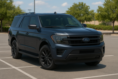 Trim Illusion MC6333BLK gloss black mirror covers for 2018-2025 Ford Expedition and Lincoln Navigator - shown on Ford Expedition