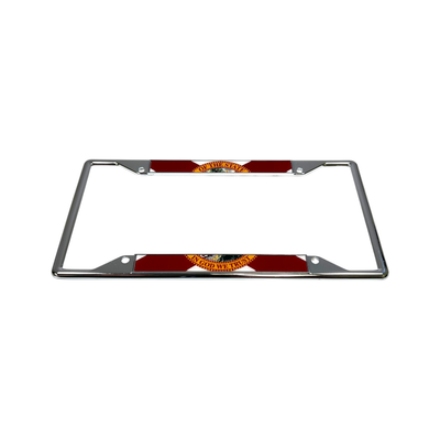 Florida Flag Chrome License Plate Frame