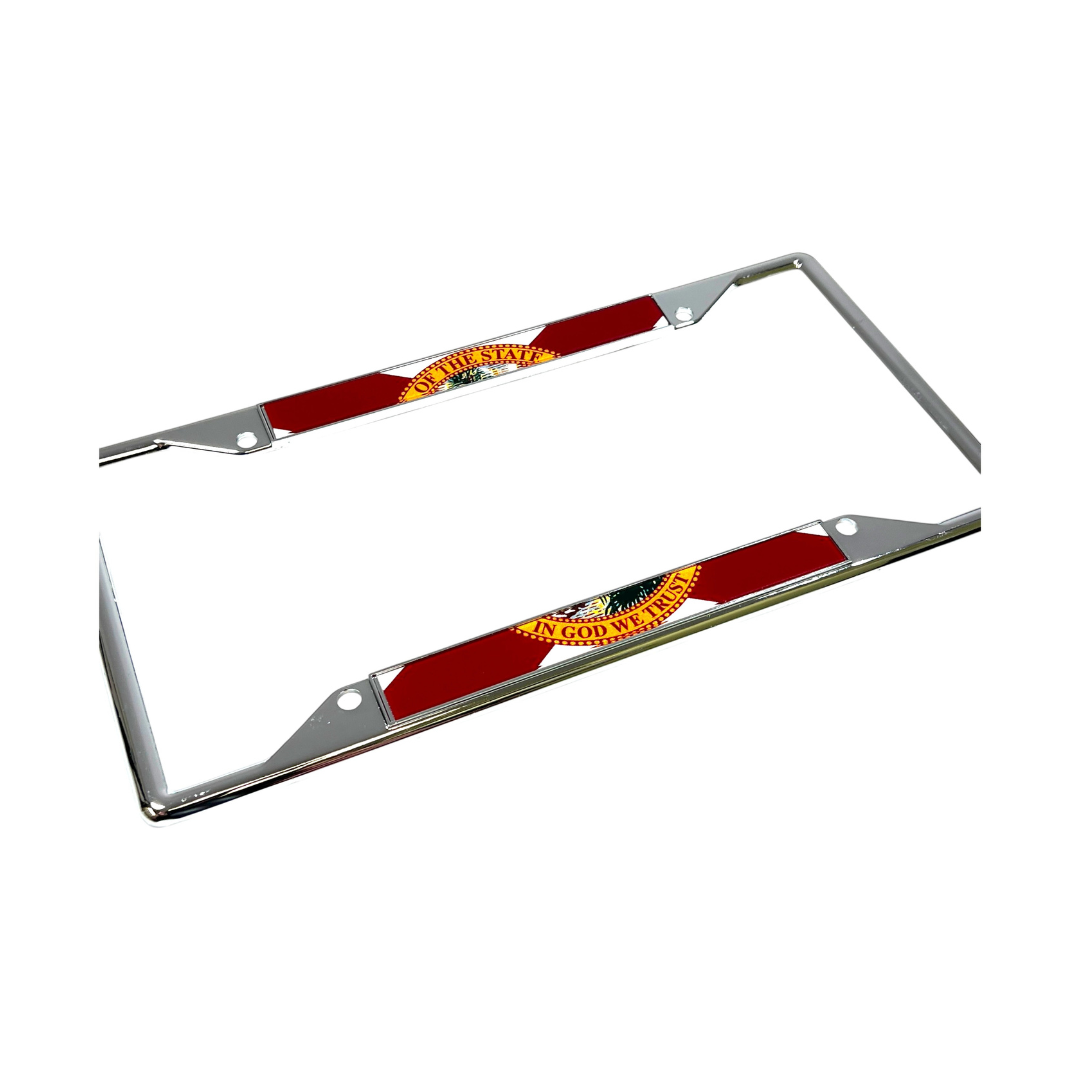 Florida Flag Chrome License Plate Frame