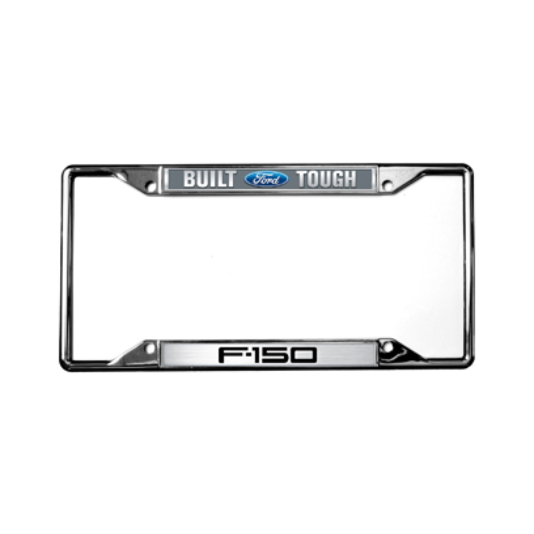 Ford Built Ford Tough F-150 Chrome License Plate Frame