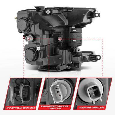 FORD F-150 18-20 Z-SERIES FULL LED Projector Plank Style Headlights Sequential Signal W/ Initiation Feature (FOR HALOGEN MODELS ONLY)