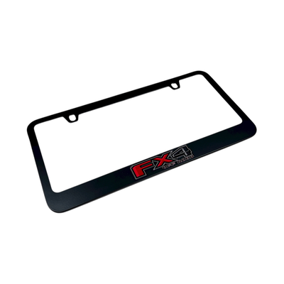 Ford FX4 Black License Plate Frame