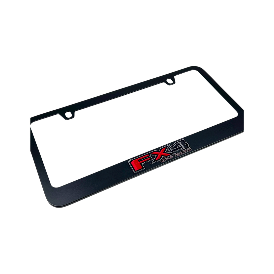 Ford FX4 Black License Plate Frame